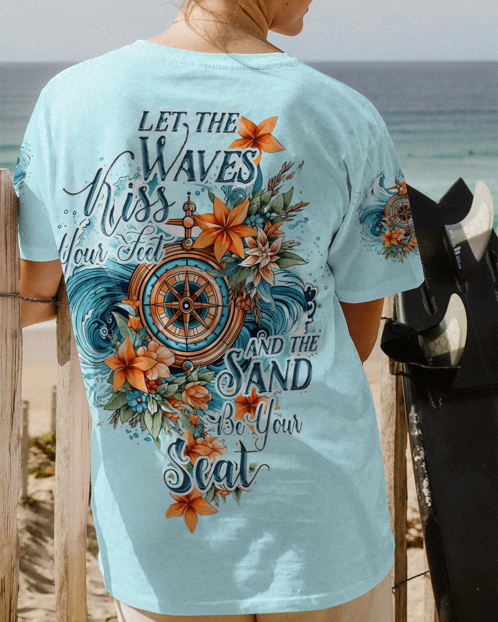 BLISSCORNERS LET THE WAVES KISS YOUR FEET ALL OVER PRINT