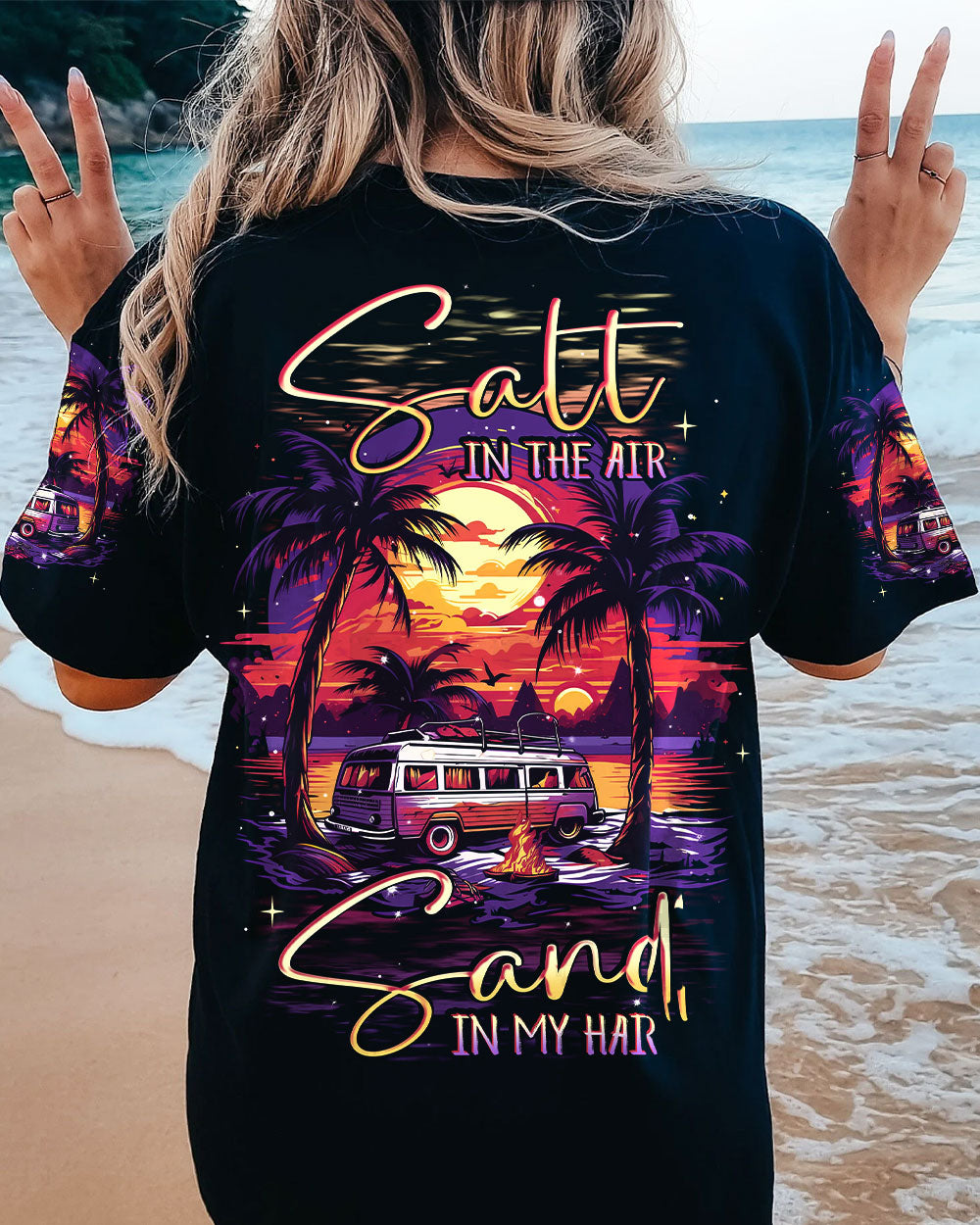 BLISSCORNERS SALT IN THE AIR SAND IN MY HAIR ALL OVER PRINT