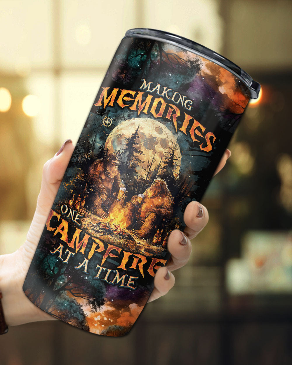 BLISSCORNERS MAKING MEMORIES ONE CAMPFIRE AT A TIME BIGFOOT TUMBLER
