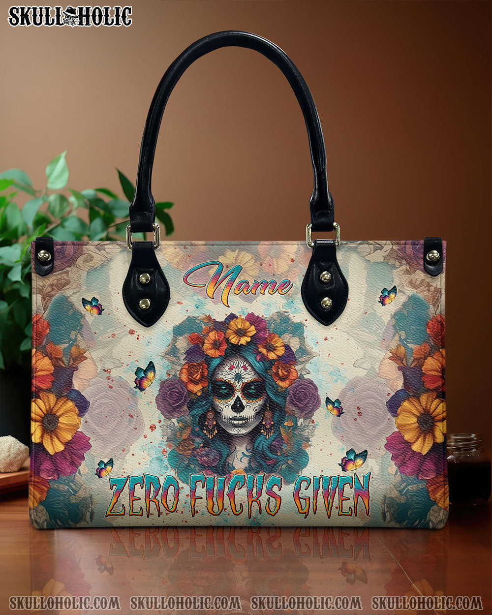 BLISSCORNERS ZERO F GIVEN SUGAR SUGAR SKULL LEATHER HANDBAG