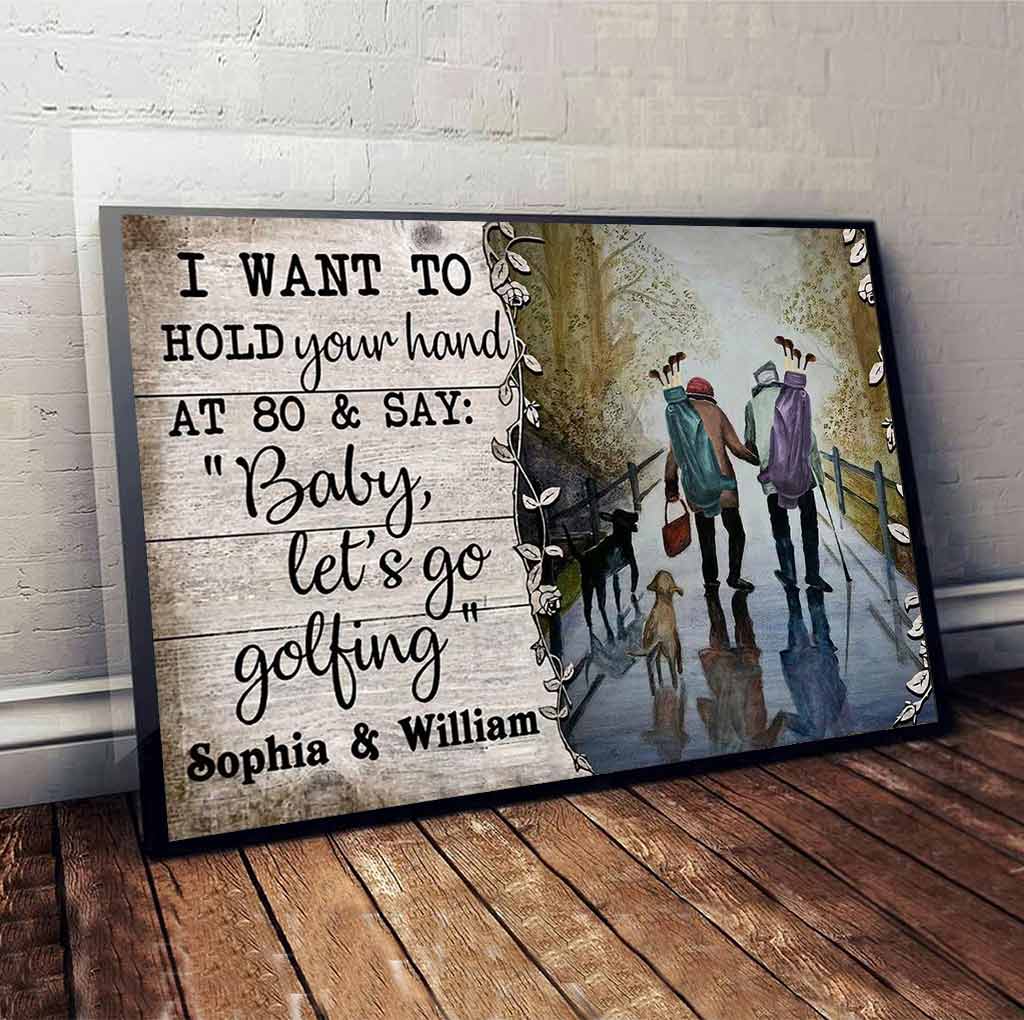 Blisscorners Custom Golf Couple Canvas, Golfing Art, Golf Canvas, Gifts For Couples LM2611
