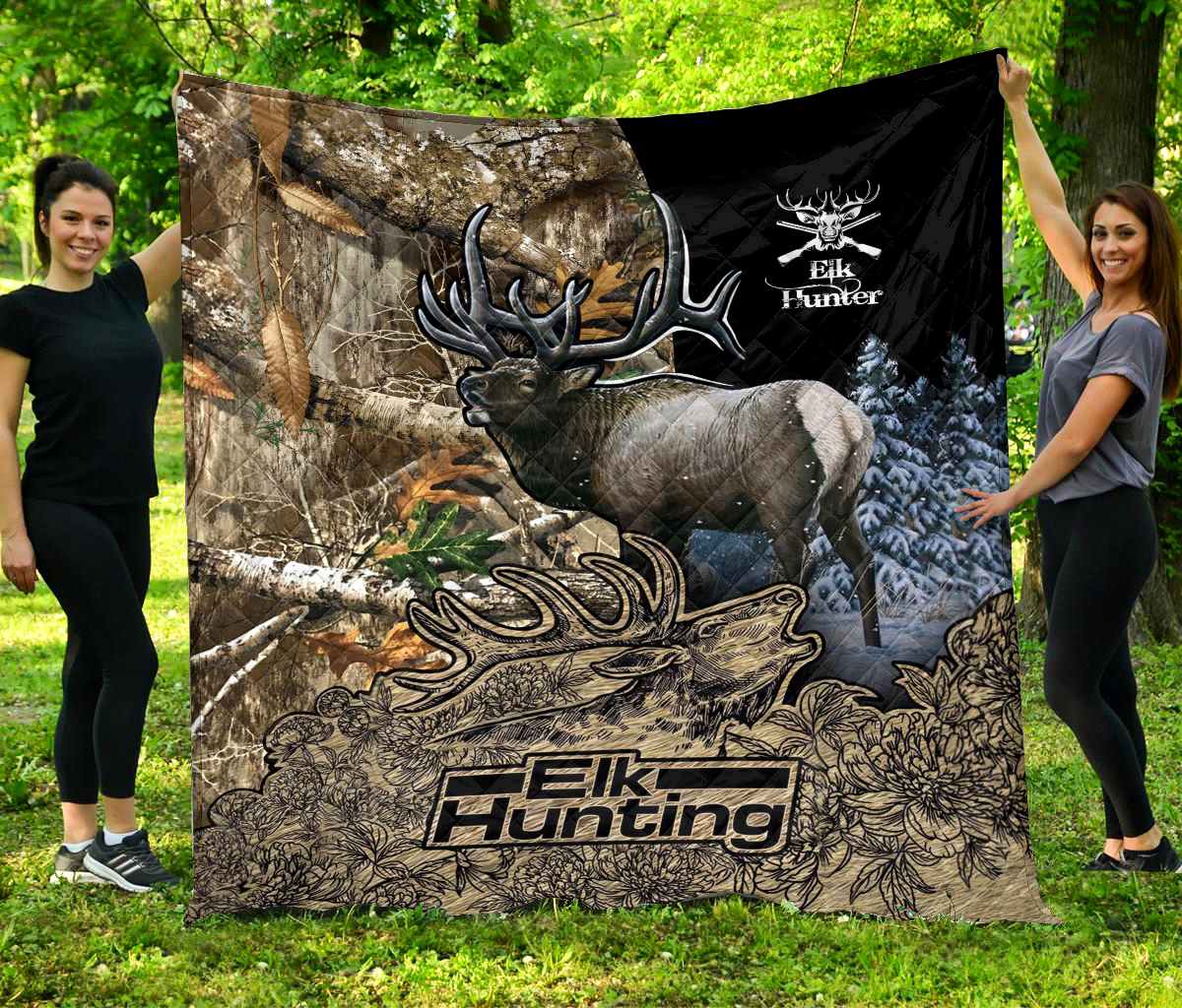 Blisscorners Hunting Elk Hunt Blanket