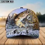 Blisscorners Walleye Fishing Clear Water Skin Customized Name 3D Cap