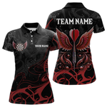Blisscorners Personalized Red Black Arrow Wings Dart Shirts For Men Team Darts Jerseys LM0554