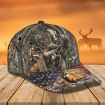 Blisscorners Deer Bow Hunting American Classic Personalized Cap