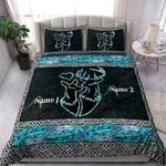 Blisscorners Personalized Couple Hunting Deer Blanket