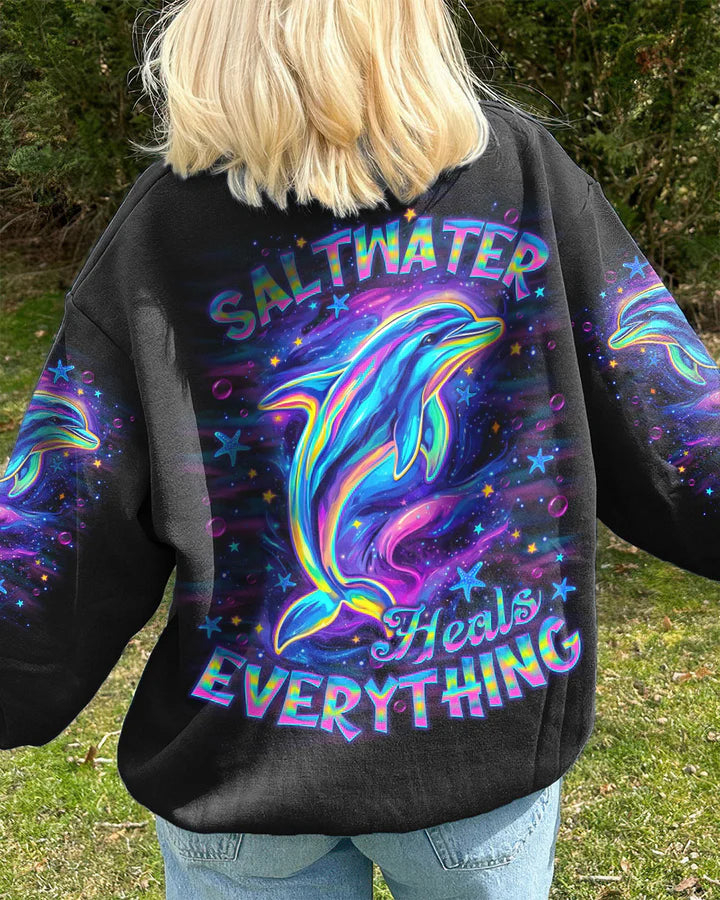 BLISSCORNERS SALTWATER HEALS EVERYTHING DOLPHIN ALL OVER PRINT 2