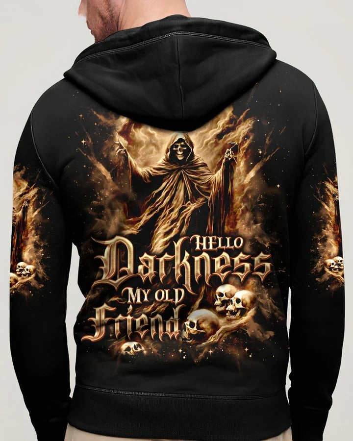 BLISSCORNERS HELLO DARKNESS MY OLD FRIEND HALLOWEEN ALL OVER PRINT