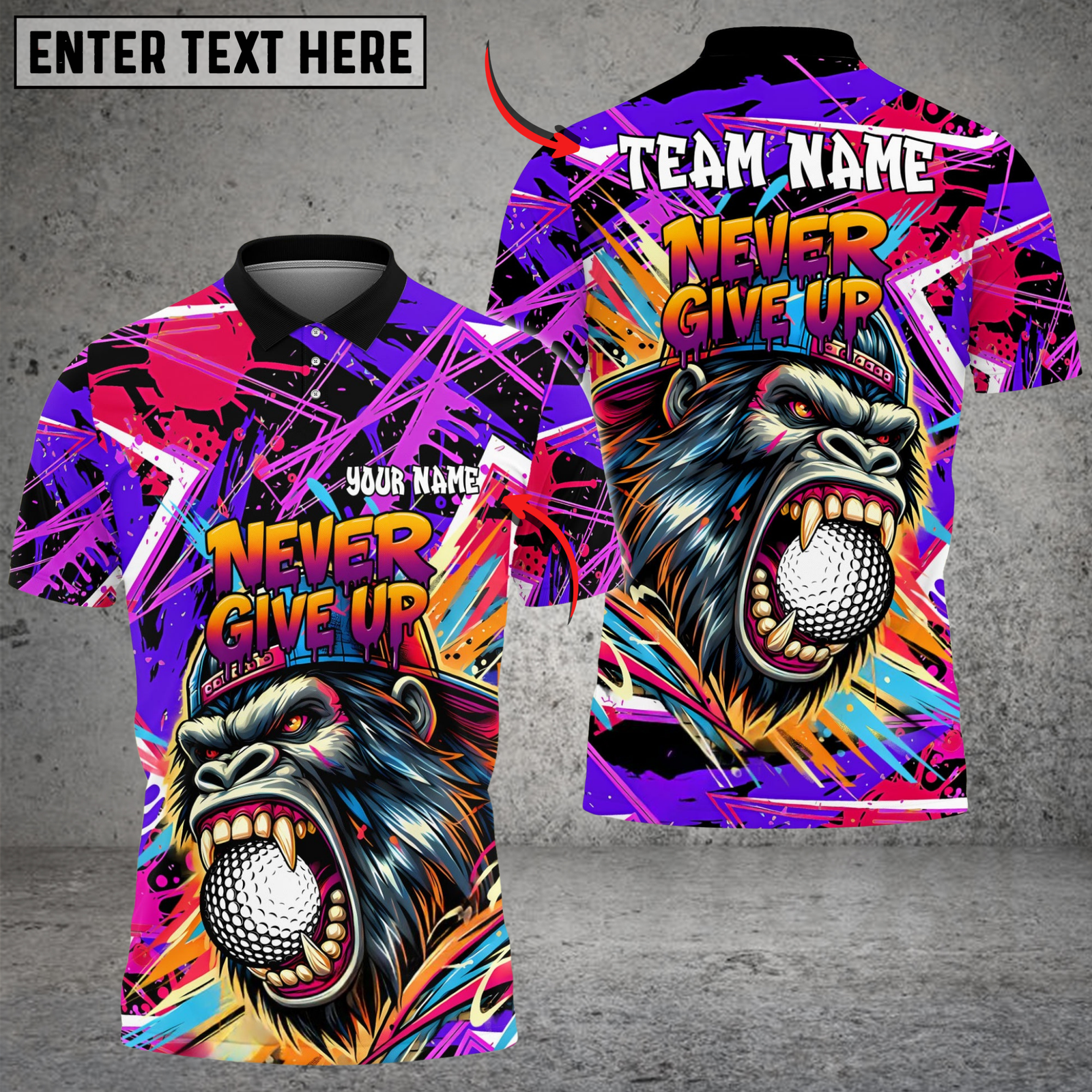 Blisscorners Golf Savage Beast Swing Multicolor Customized Name, Team Name 3D Shirts