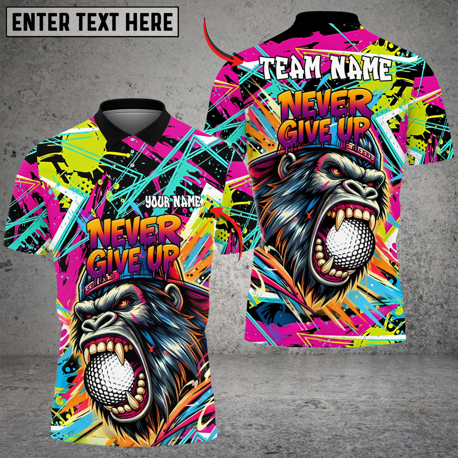 Blisscorners Golf Savage Beast Swing Multicolor Customized Name, Team Name 3D Shirts