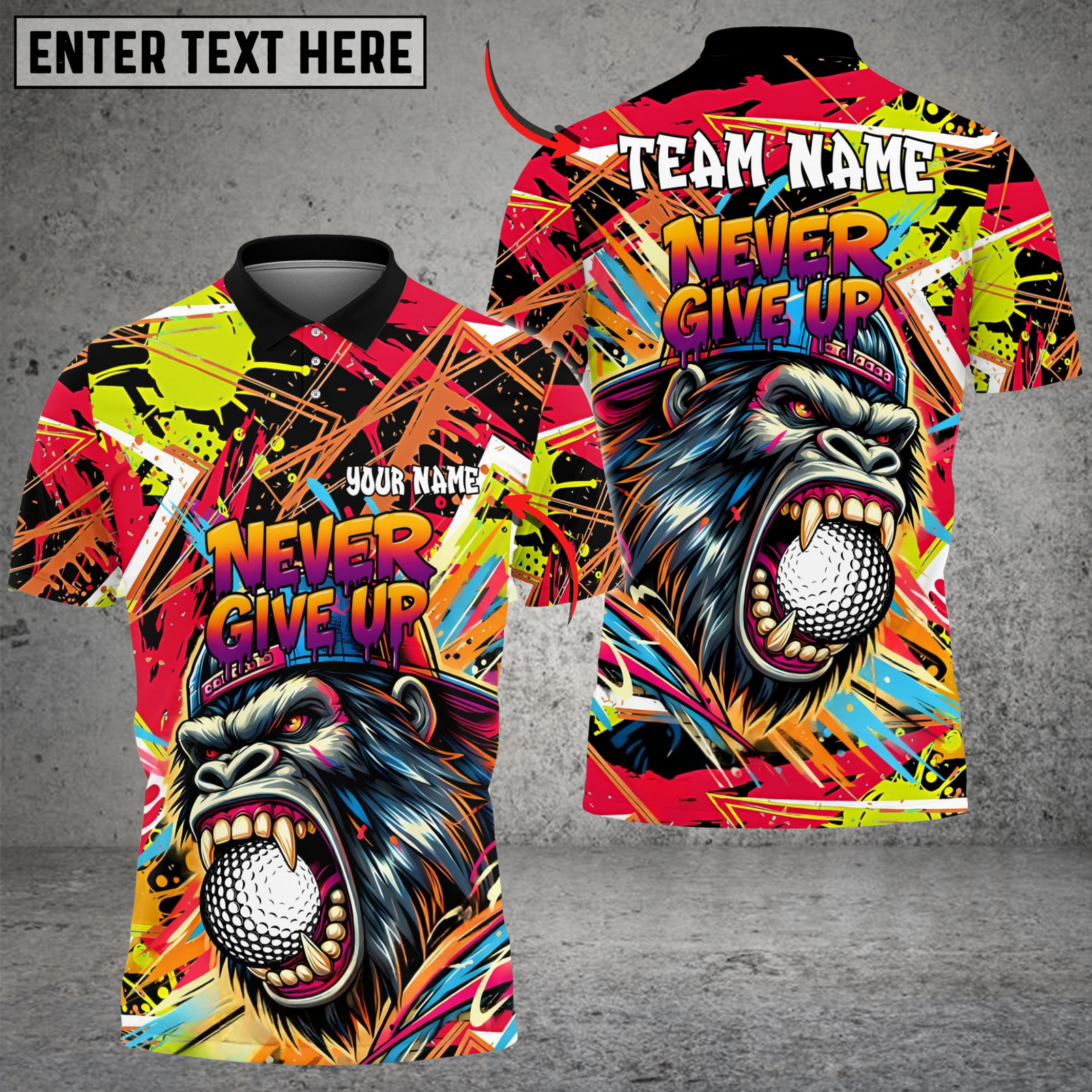 Blisscorners Golf Savage Beast Swing Multicolor Customized Name, Team Name 3D Shirts