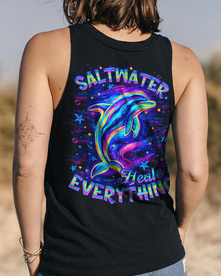 BLISSCORNERS SALTWATER HEALS EVERYTHING DOLPHIN ALL OVER PRINT 2