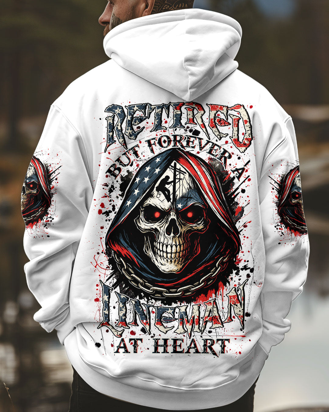 BLISSCORNERS BRING BEER LINEMAN SKULL ALL OVER PRINT