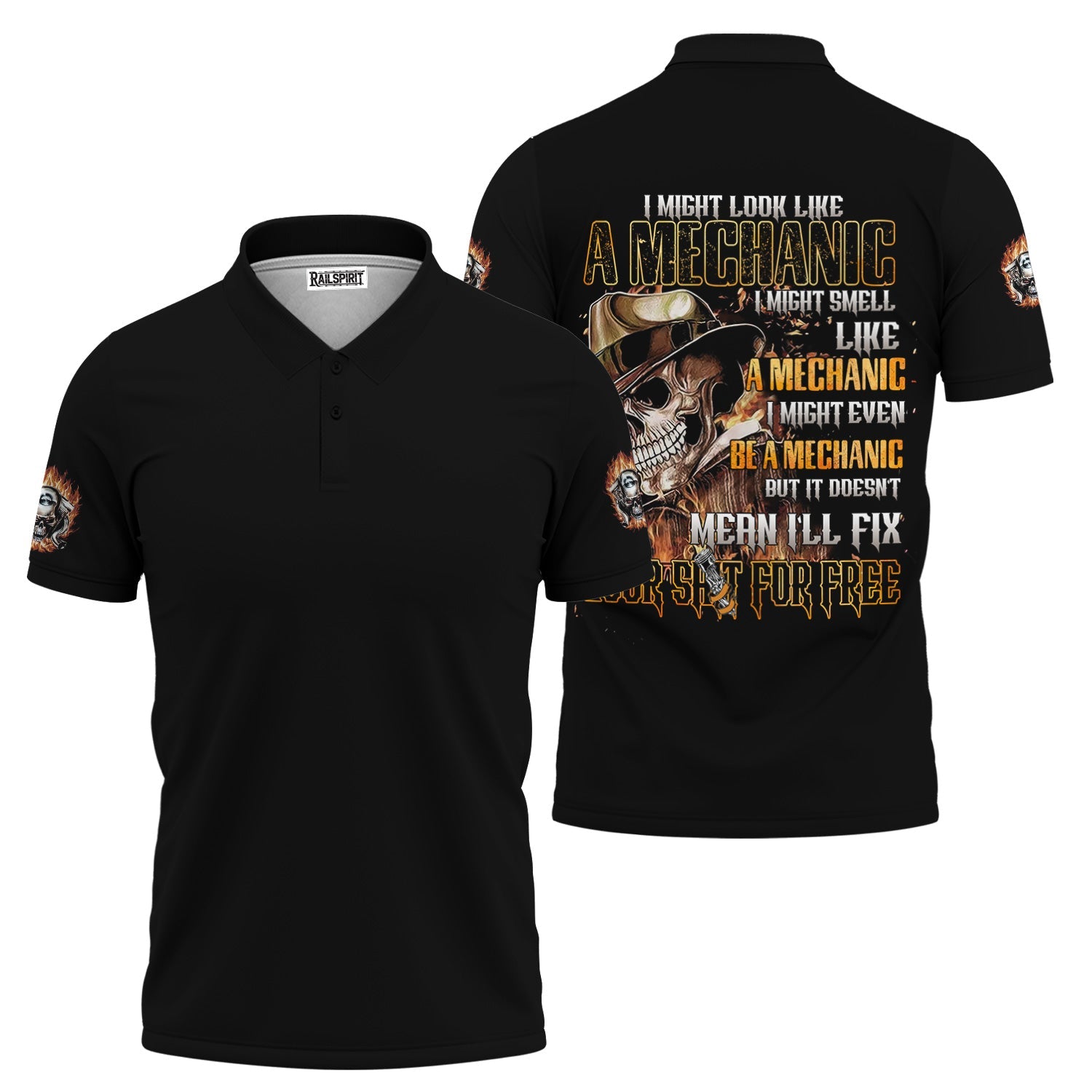 Blisscorners Funny Quote I Might Look Like A Mechanic It's Doesn't Mean I'll Fix For Free Black T Shirt