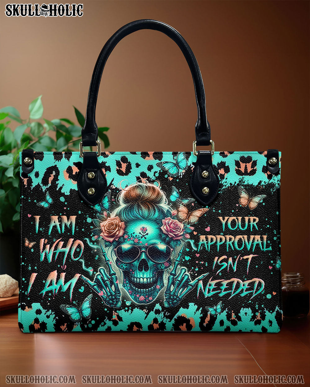 BLISSCORNERS I AM WHO I AM LEATHER HANDBAG