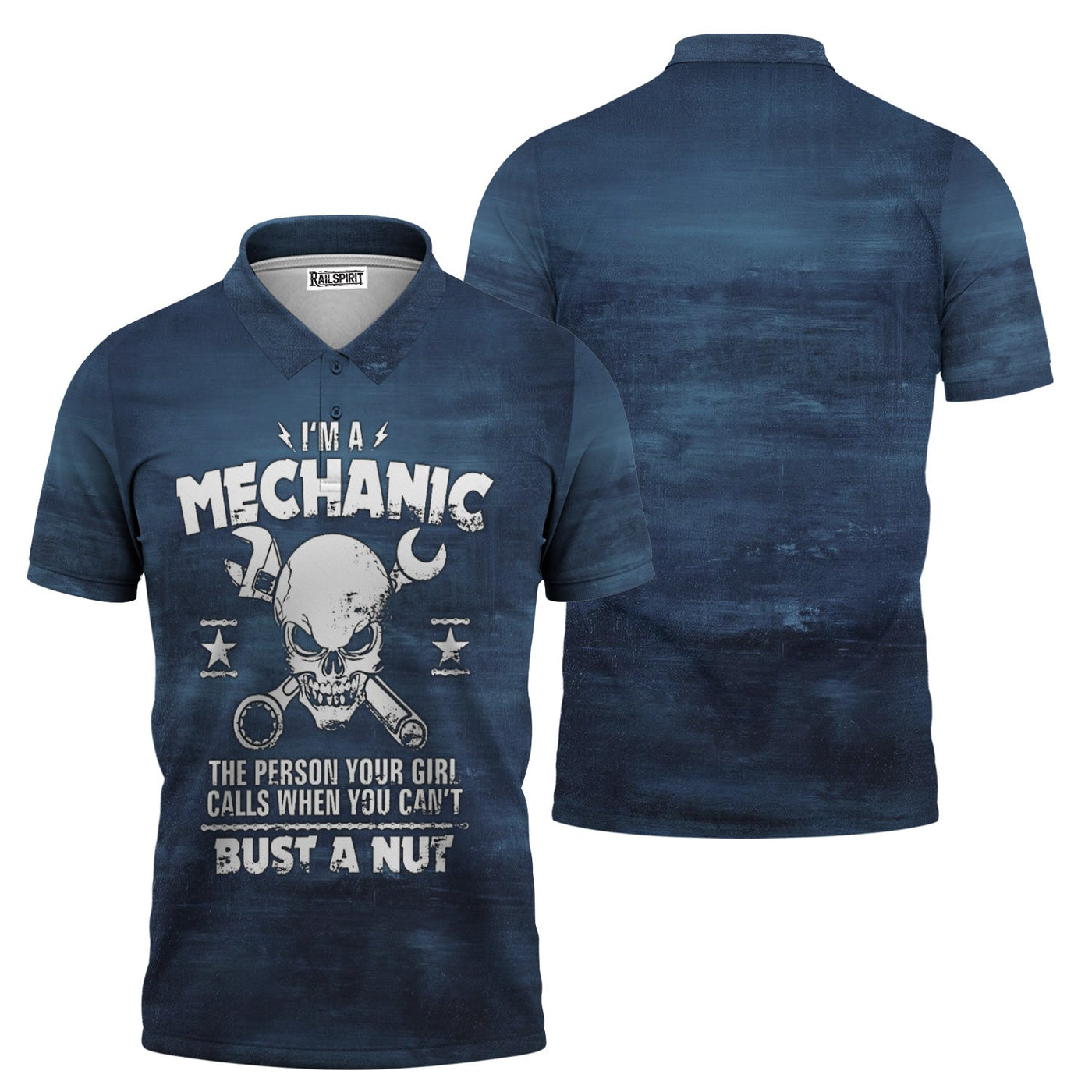 Blisscorners Vintage Mechanic Shirt I'm A Mechanic The Person Your Girl Calls When You Can't Bust a Nut T Shirt