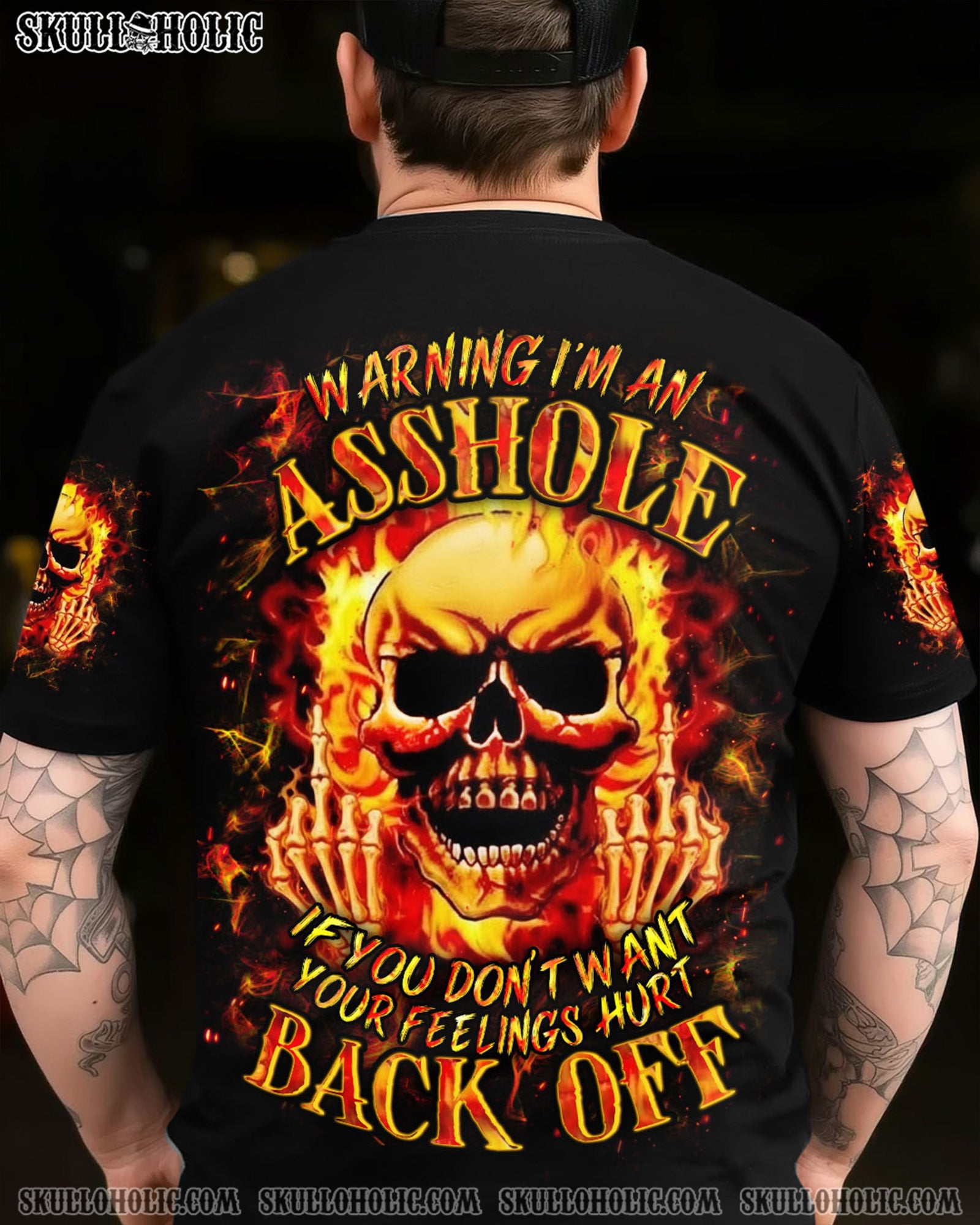 BLISSCORNERS WARNING I'M AN A SKULL ALL OVER PRINT