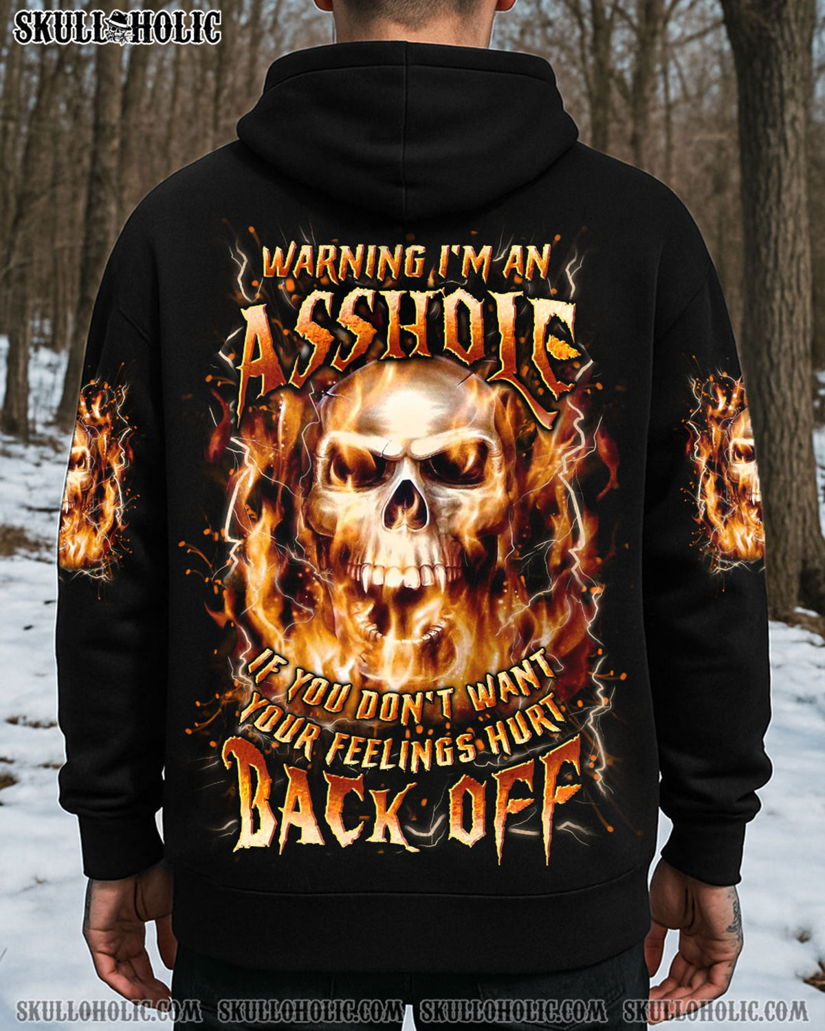 BLISSCORNERS WARNING I'M AN A SKULL ALL OVER PRINT
