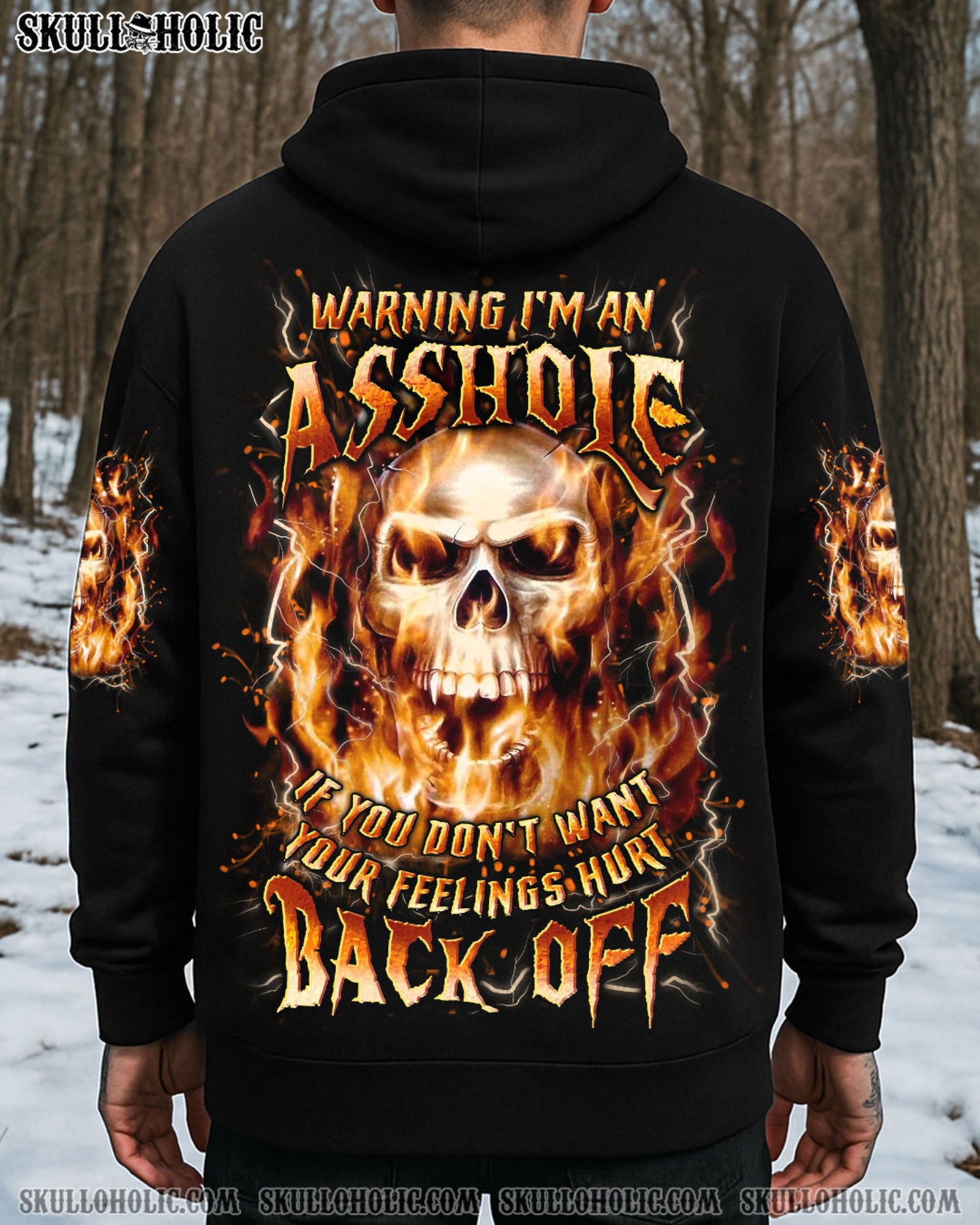 BLISSCORNERS WARNING I'M AN A SKULL ALL OVER PRINT