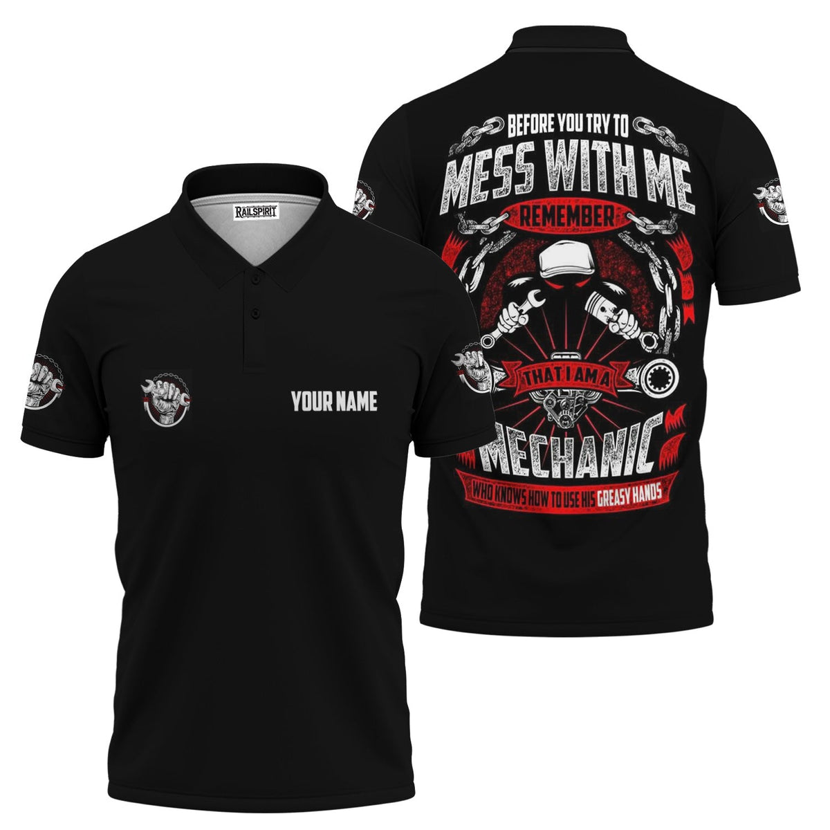 Blisscorners Funny Before You Try To Mess With Me Remember That I Am A Mechanic T Shirt
