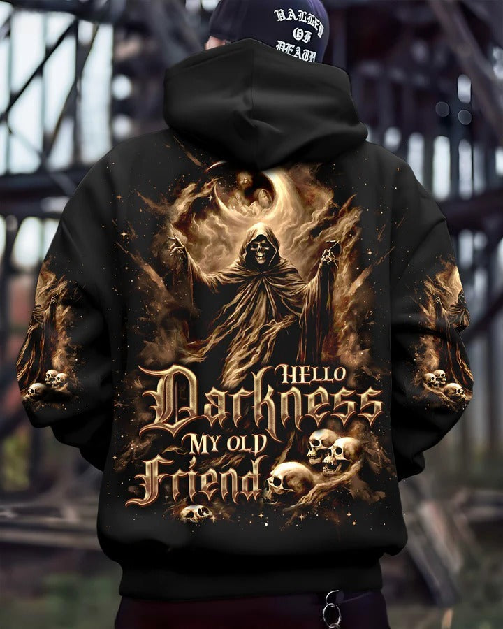BLISSCORNERS HELLO DARKNESS MY OLD FRIEND HALLOWEEN ALL OVER PRINT