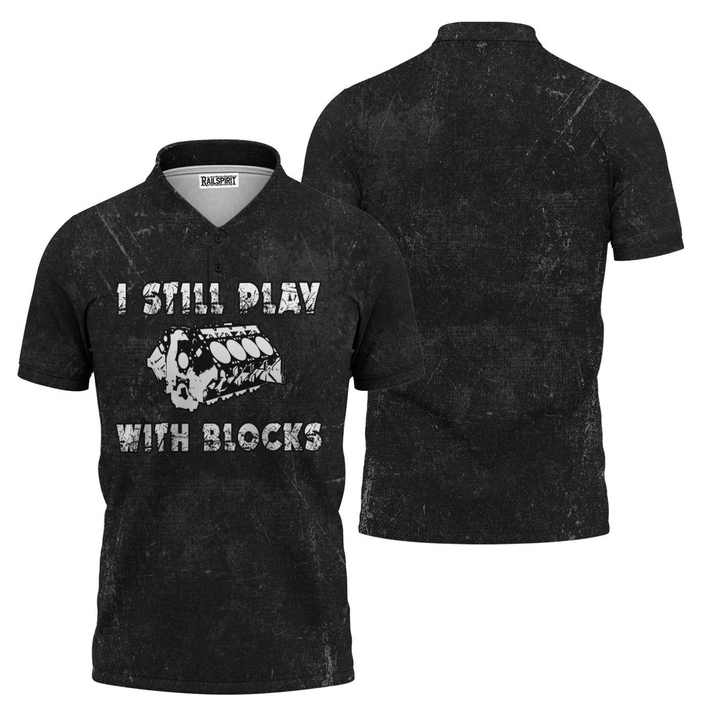 Blisscorners Vintage Mechanic Shirt I Still Play With Blocks Black Mechanic Unisex T Shirt