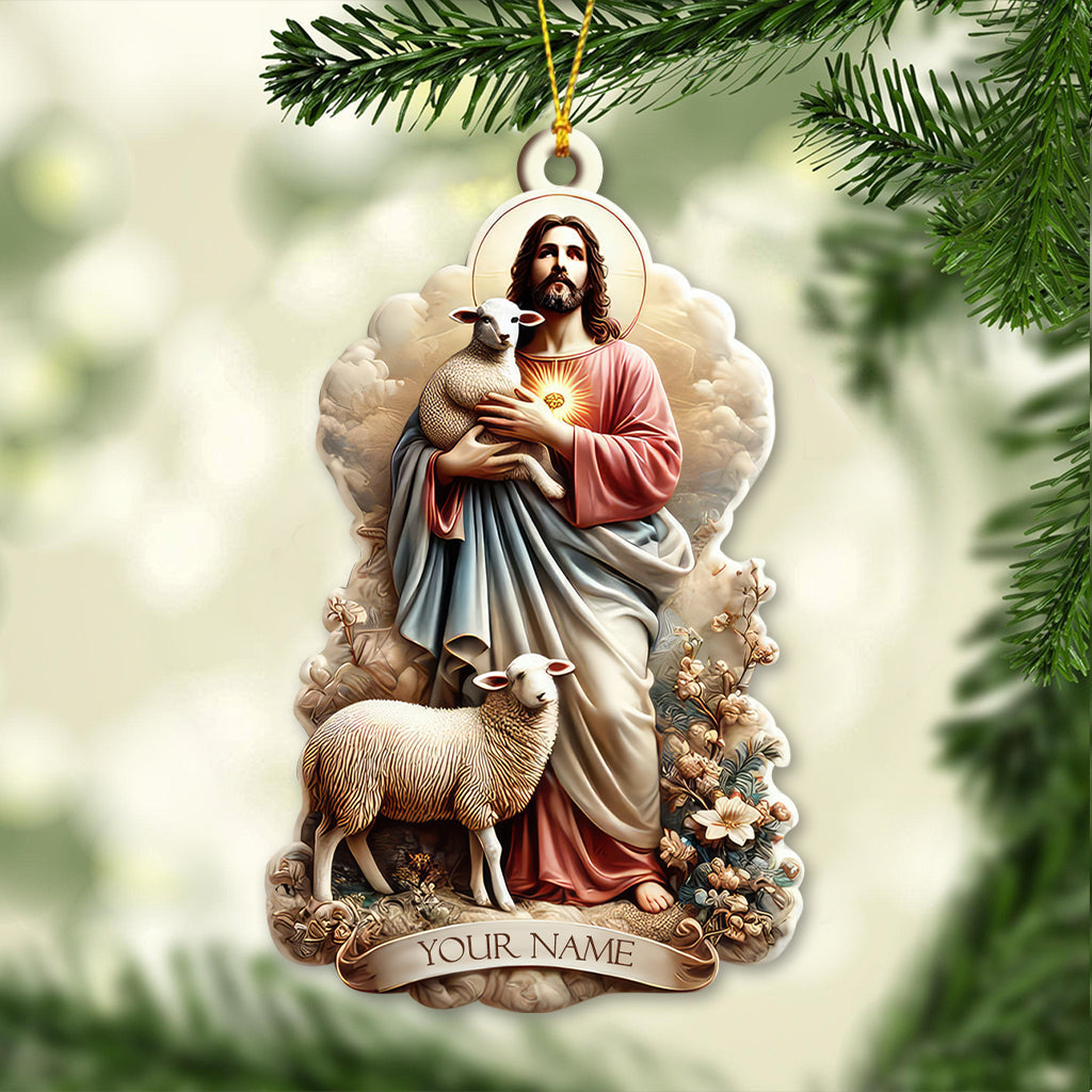 Blisscorners Custom Name Merry Christmas Ornament, Christmas Decoration Gift2D Flat LM2111
