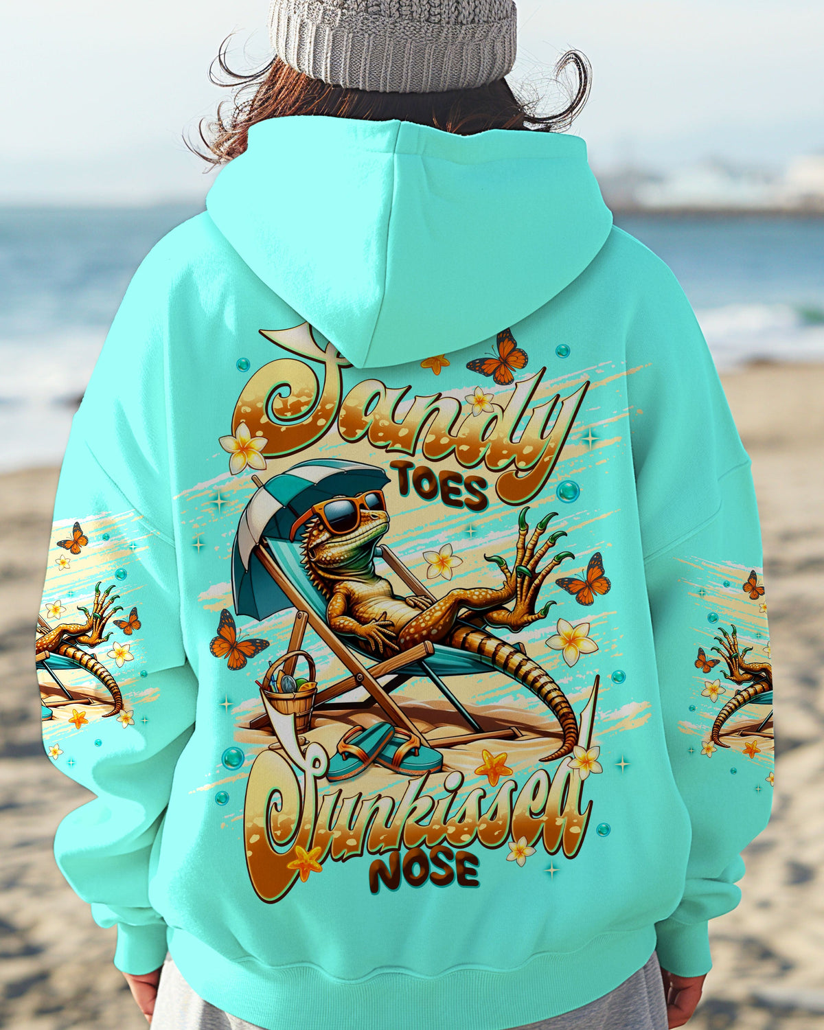 BLISSCORNERS SANDY TOES SUNKISSED NOSE IGUANA ALL OVER PRINT