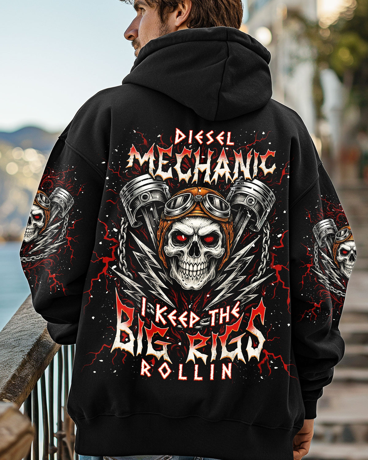 BLISSCORNERS I CAN FIX STUPID BUT IT GONNA COST YOU SKULL MECHANIC ALL OVER PRINT