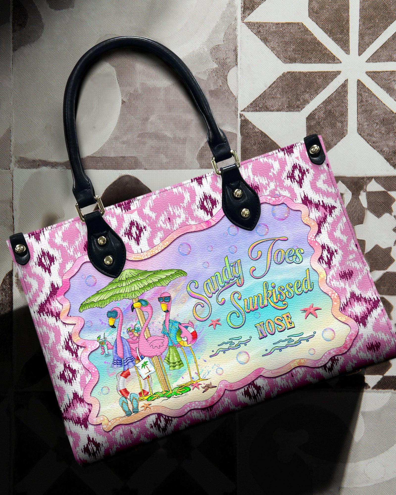 BLISSCORNERS SANDY TOES SUNKISSED NOSE LEATHER HANDBAG