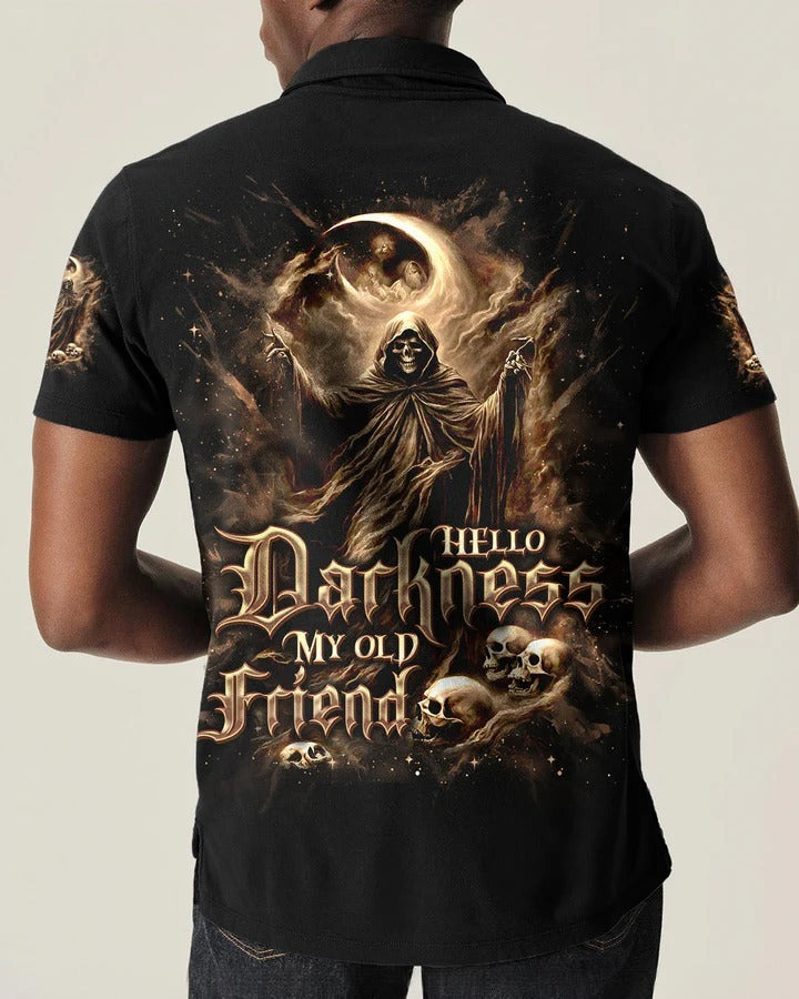 BLISSCORNERS HELLO DARKNESS MY OLD FRIEND HALLOWEEN ALL OVER PRINT
