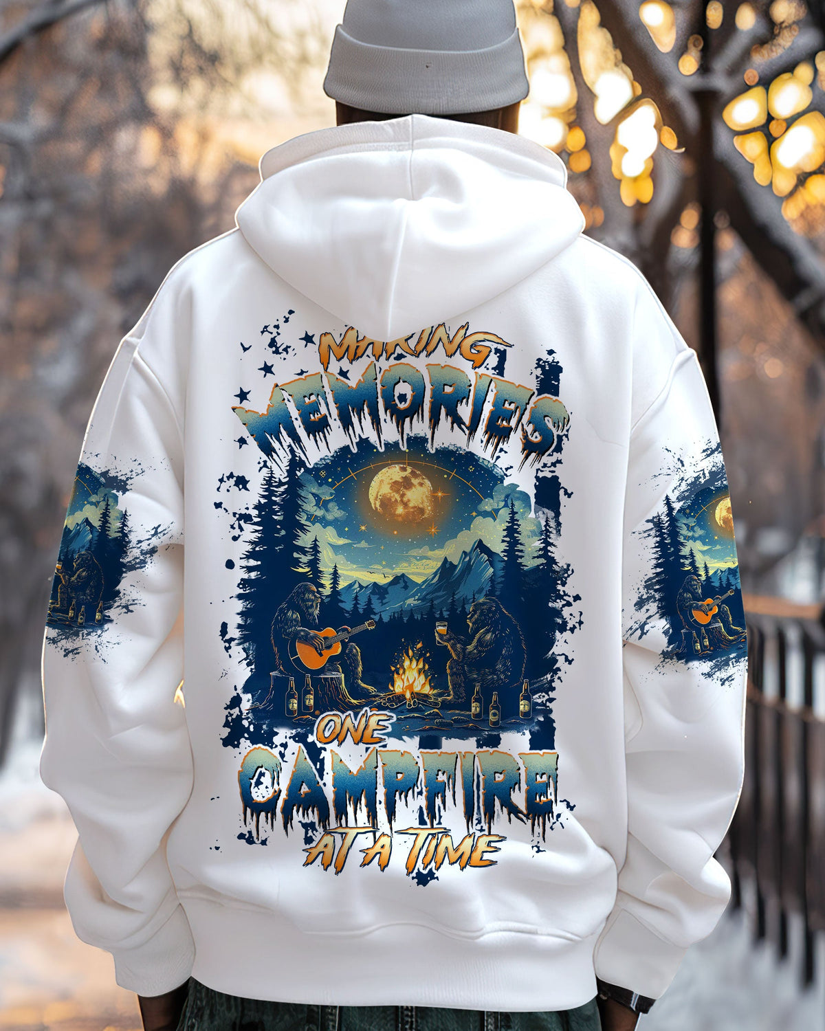 BLISSCORNERS MAKING MEMORIES ONE CAMPFIRE AT A TIME BIGFOOT  ALL OVER PRINT
