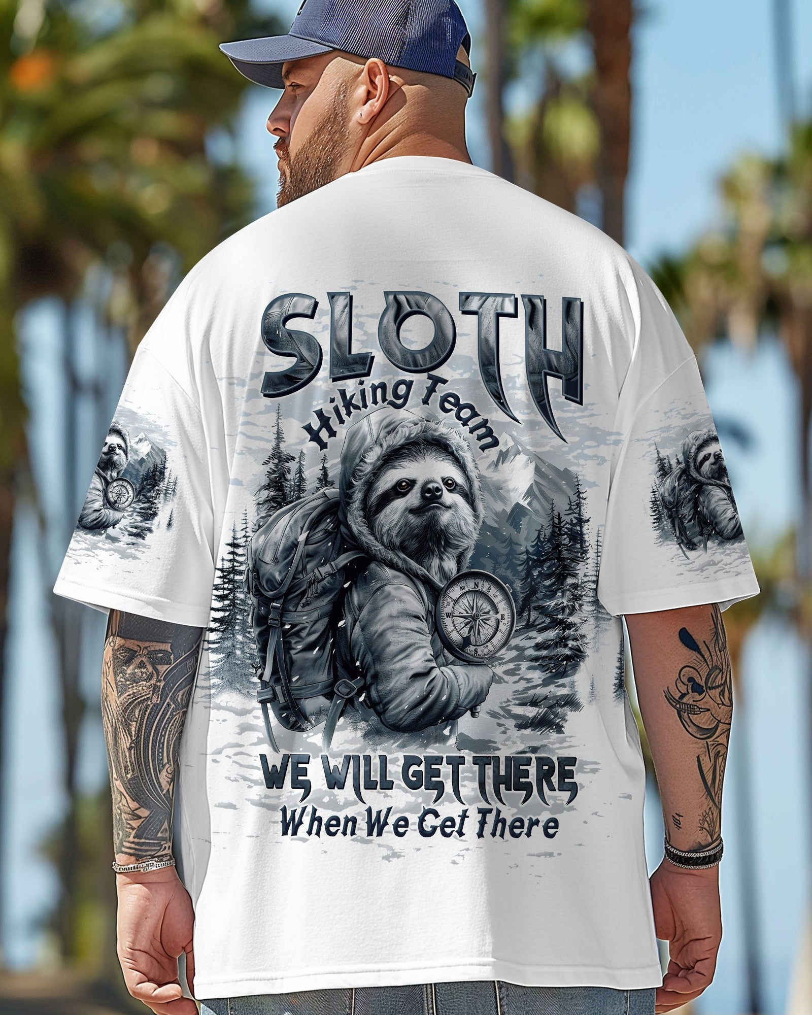 BLISSCORNERS SLOTH HIKING TEAM ALL OVER PRINT