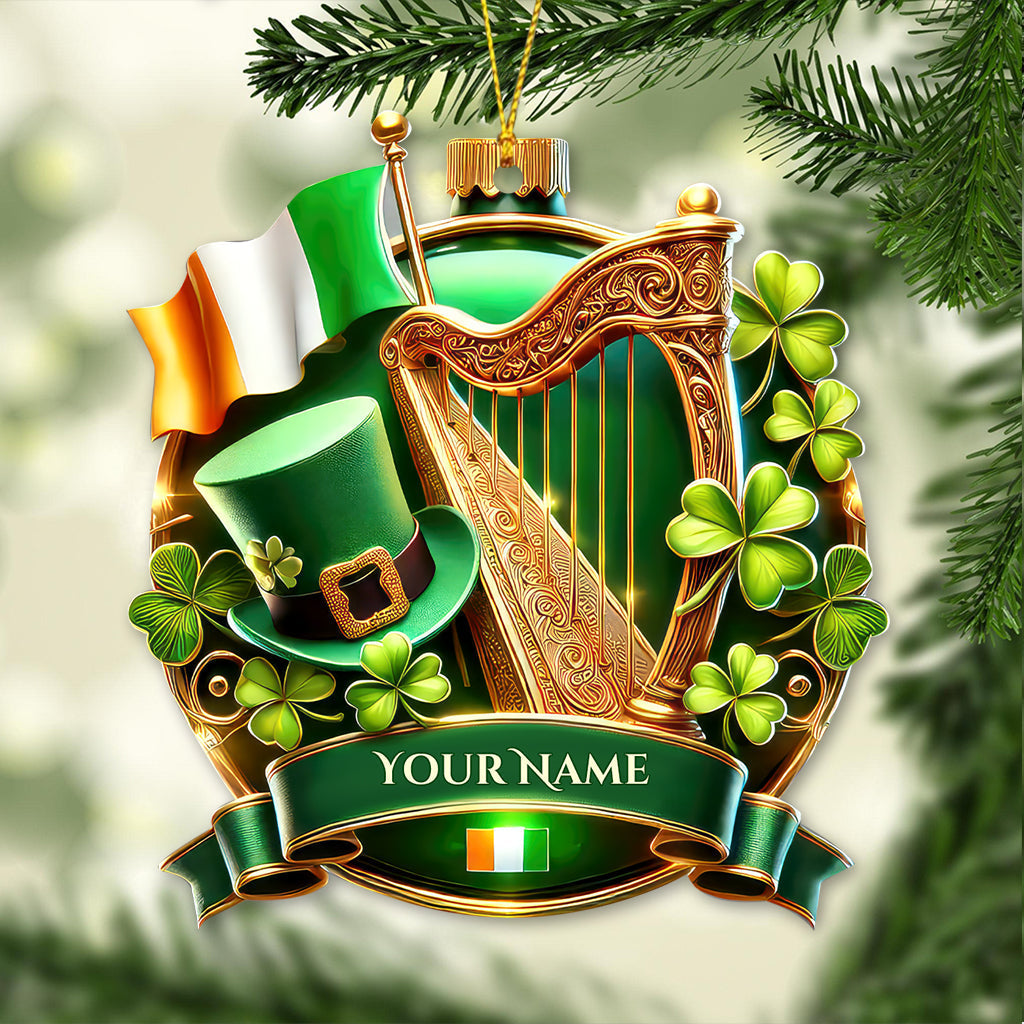 Blisscorners Custom Name Mountain Ireland Ornament, Christmas Gift for Ireland Lover2D Flat LM2211
