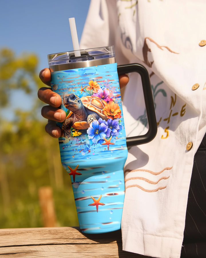 BLISSCORNERS SALTWATER HEALS EVERYTHING TURTLE TUMBLER - YHHN0809254