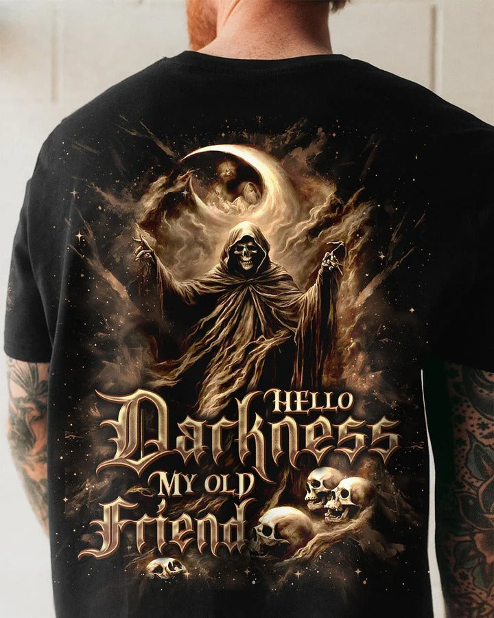 BLISSCORNERS HELLO DARKNESS MY OLD FRIEND HALLOWEEN ALL OVER PRINT