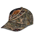 Blisscorners Deer Hunting American Personalized Cap