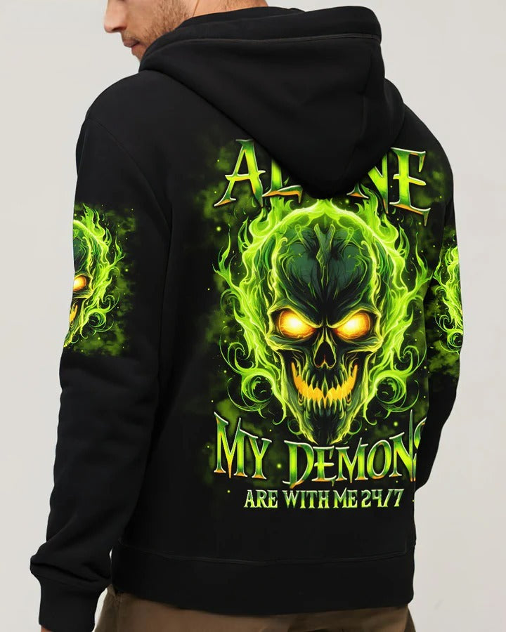 BLISSCORNERS I'M NEVER ALONE SKULL DEMON ALL OVER PRINT 3