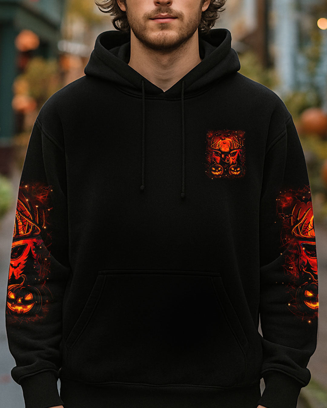 BLISSCORNERS HUNT OR BE HUNTED HALLOWEEN DEER ALL OVER PRINT