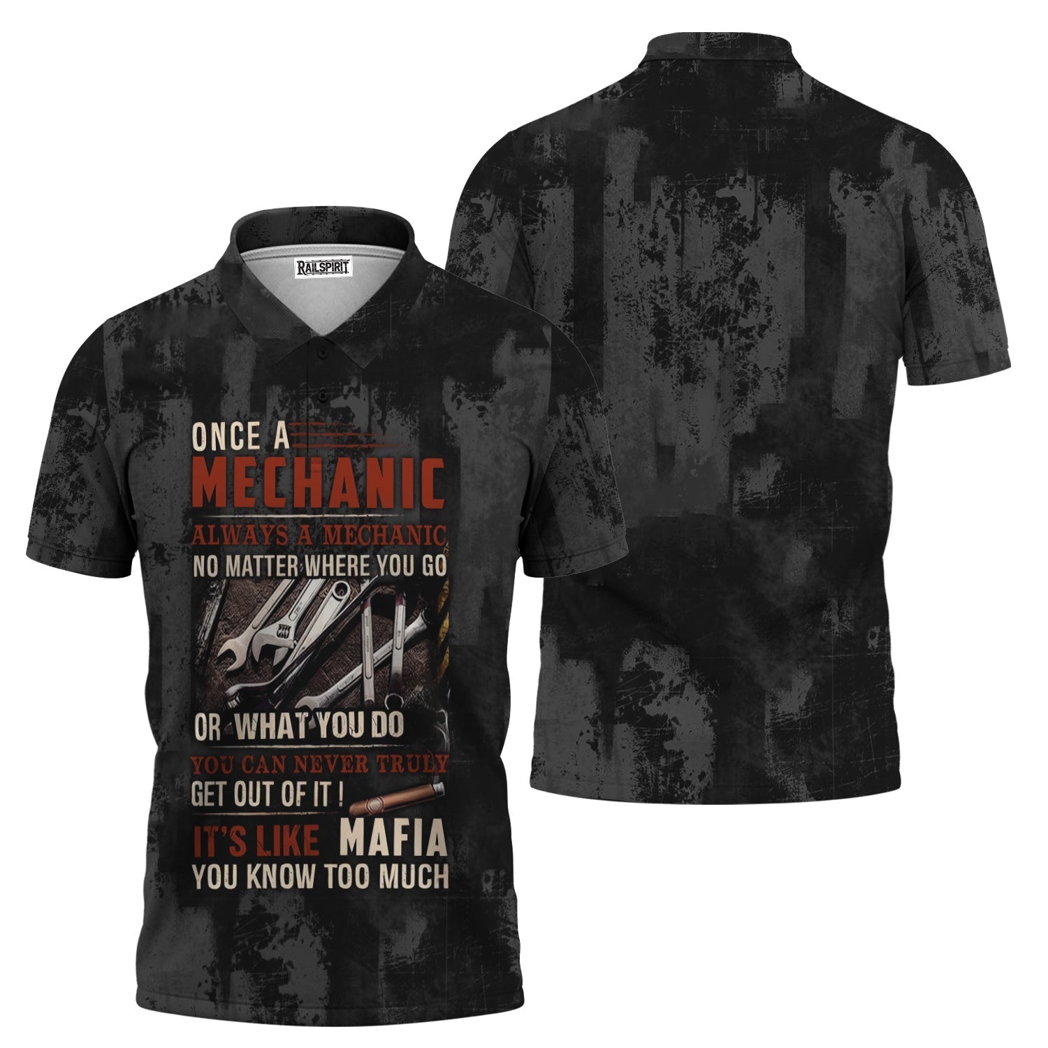 Blisscorners Mechanic Shirt Funny Quote, Once A Mechanic Always A Mechanic, Gift for Mechanic Lovers, Work, Garage, Car Enthusiasts, Automotive Shirt
