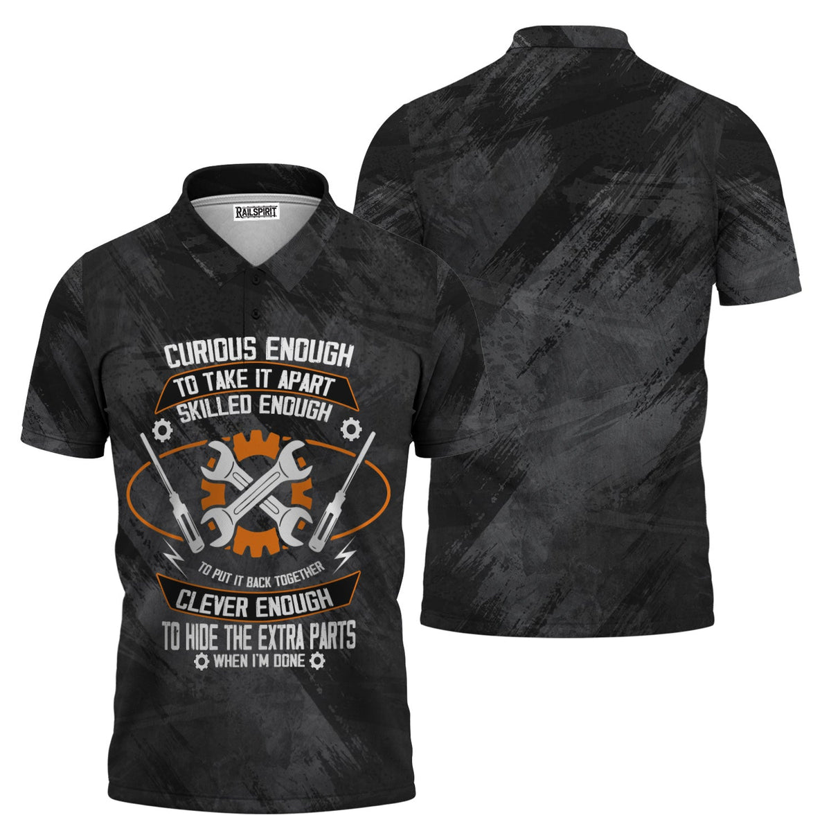 Blisscorners Funny Mechanic Shirt, Curious Enough to Take It Apart, Skilled to Rebuild & Clever to Hide Extra Parts, Perfect Gift for Engineers