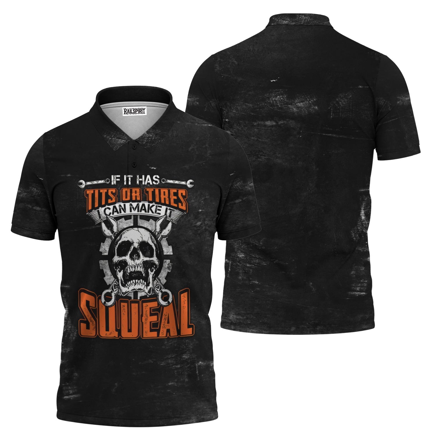Blisscorners Humor Mechanic Shirt, If It Has Tits or Tires It Can Make You Squeal Shirt, Perfect Gift for Mechanics & Car Guys