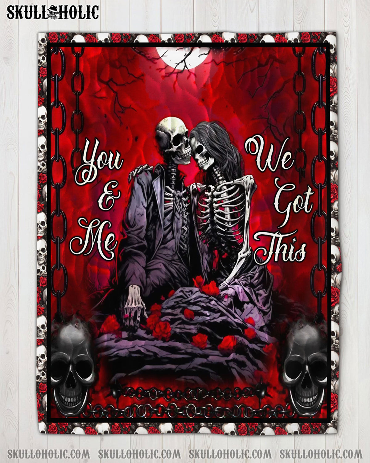 BLISSCORNERS PERSONALIZED YOU & ME WE GOT THIS FLEECE BLANKET