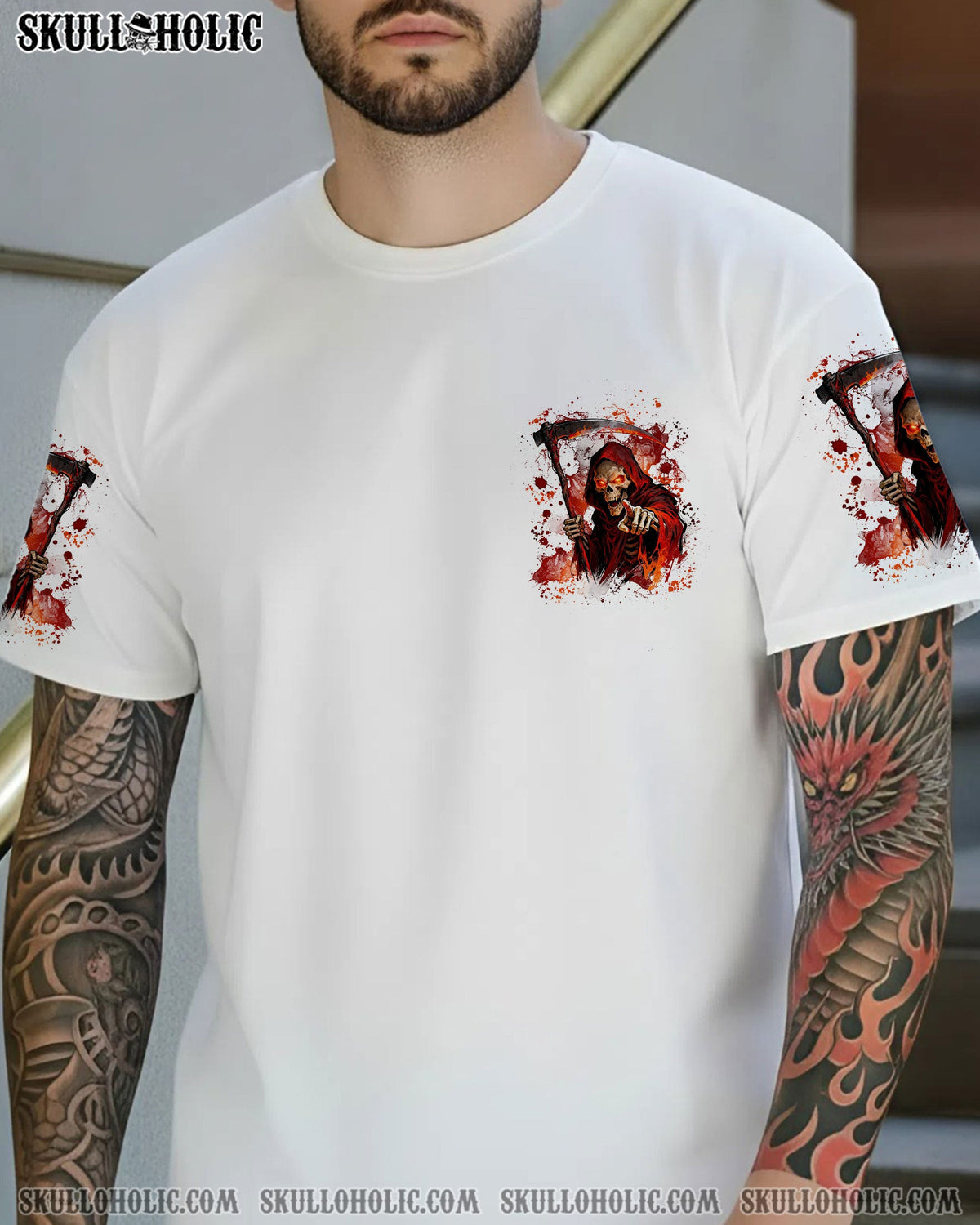 BLISSCORNERS DON’T F BARK SKULL REAPER ALL OVER PRINT