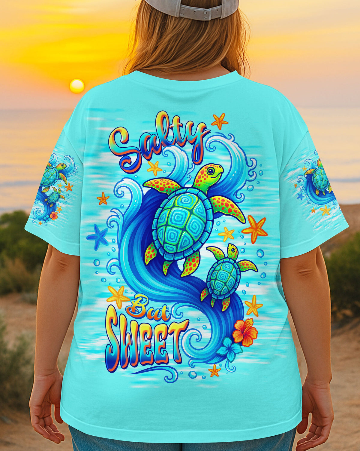 BLISSCORNERS SALTY BUT SWEET TURTLE  ALL OVER PRINT