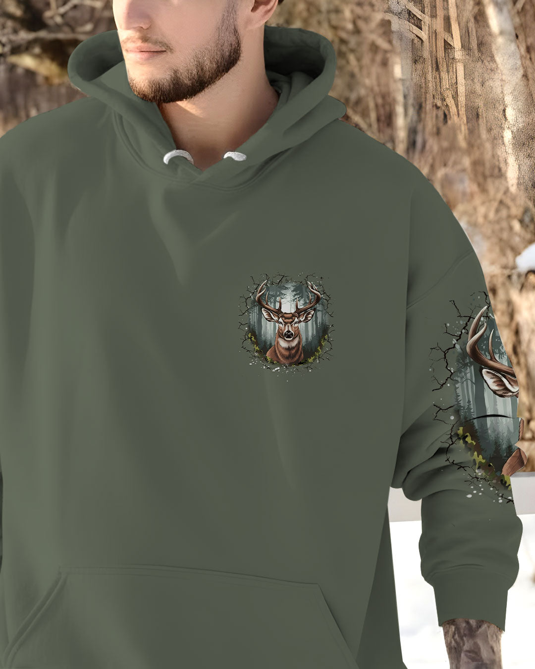 BLISSCORNERS BUCK AROUND AND FIND OUT DEER HUNTING ALL OVER PRINT