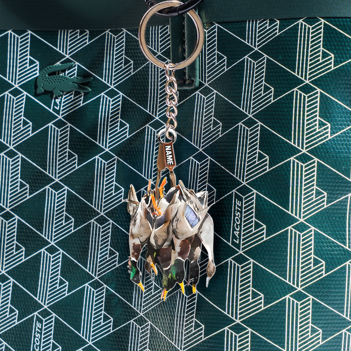 Blisscorners Custom Duck Hunting Acrylic Ornament - Personalized Waterfowl Christmas Decoration LM0411