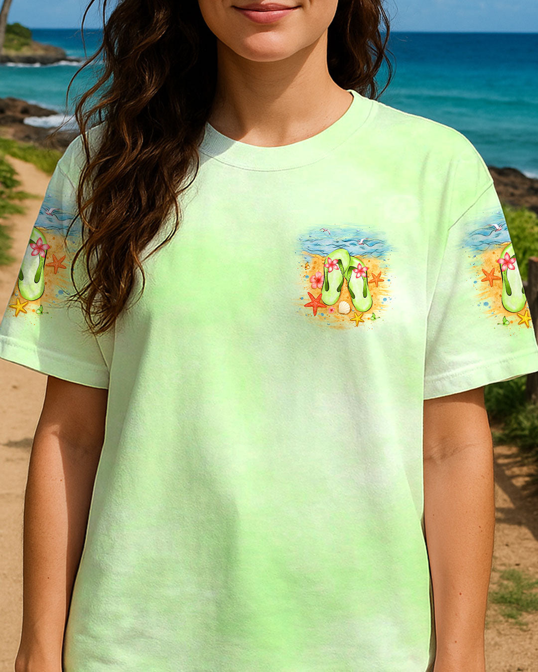 BLISSCORNERS LIFE IS BETTER IN FLIP-FLOPS AND SANDY TOES ALL OVER PRINT