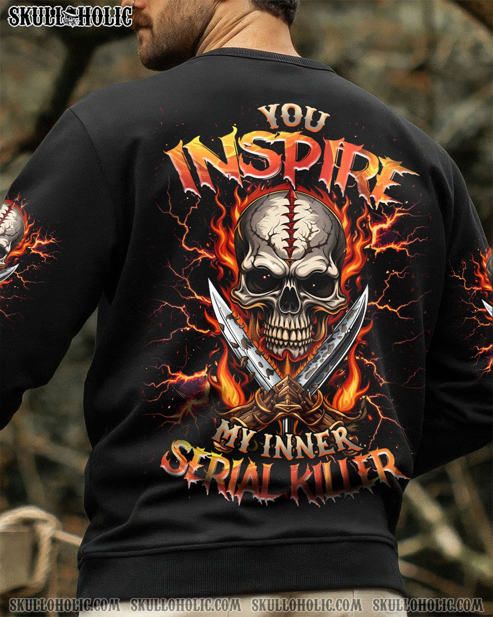 BLISSCORNERS YOU INSPIRE MY INNER KILLER SKULL ALL OVER PRINT