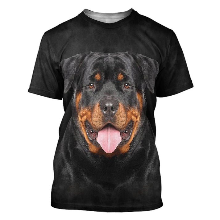 Blisscorners Rottweiler Face 3D Hoodie, Dog Lover Gift